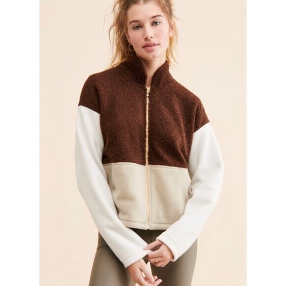 DONNI. Brown and Cream Jacket - Picture 1 of 7